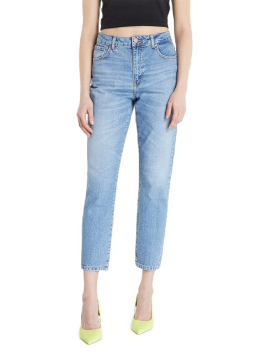 Jeans Noisy May Nmisabel High Waisted Mom Jeans Blå | 27015703