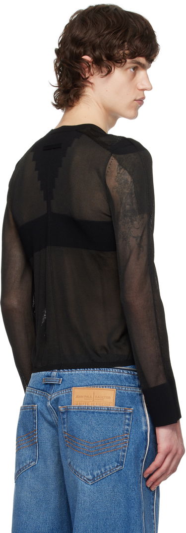 Sweater Jean Paul Gaultier Jean Paul Gaultier Logo Knit Sweater Sort | 25/33-F-PL068-M083-00, 2