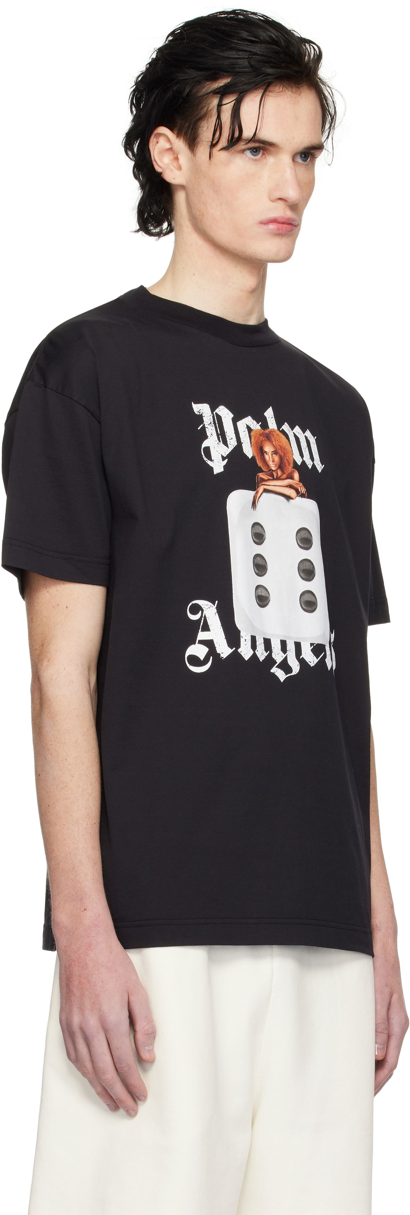 T-shirt Palm Angels Pin Up Graphic T-Shirt Sort | PMAA001S25JER00B1003, 1