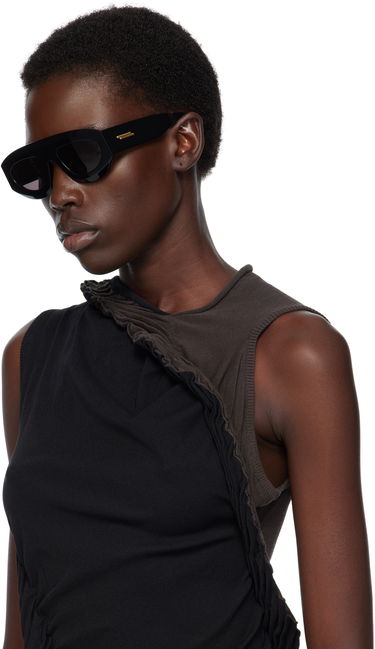 Solbriller Bottega Veneta Bottega Veneta Ultrathin Shield Sunglasses Sort | BV1358S-001, 3