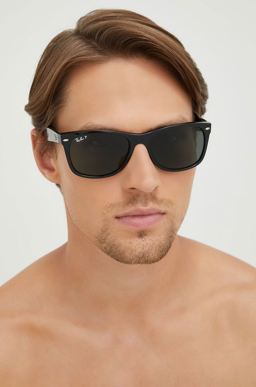 Solbriller Ray-Ban NEW WAYFARER Sunglasses Sort | RB2132.901/58