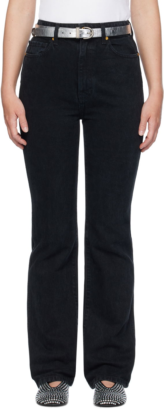 Jeans Khaite Black 'The Danielle' Jeans Sort | 1032913091