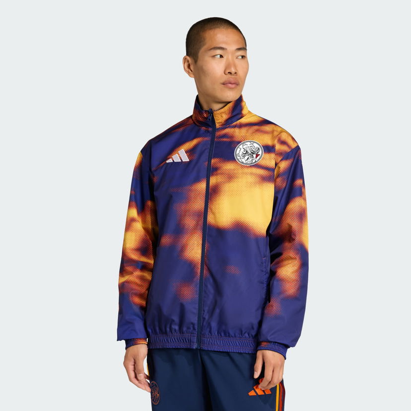 Vindjakke adidas Performance Ajax Amsterdam x ID&T Graphic Track Top Flerfarvet | JZ1585