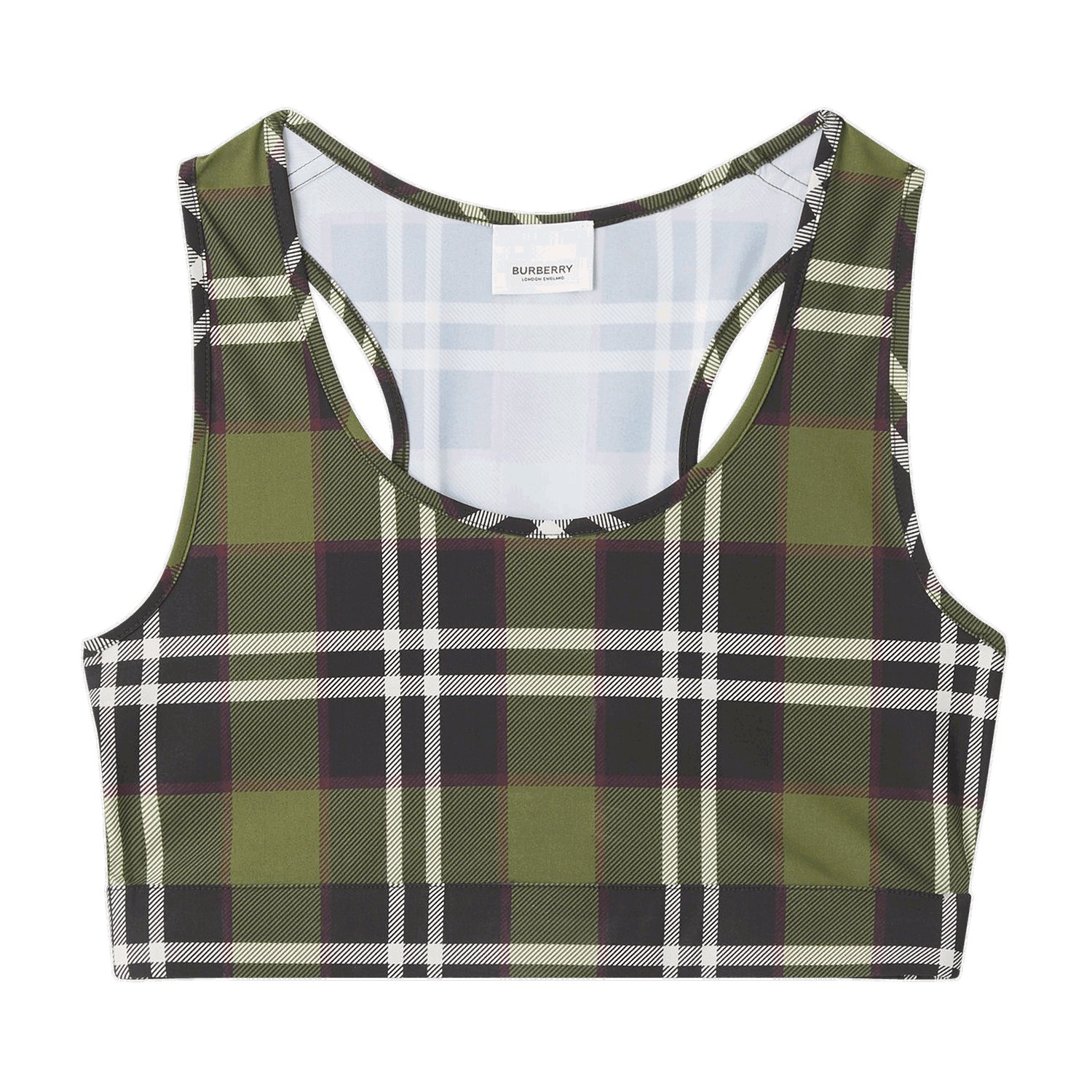 Crop top Burberry Vintage Check Crop Top Grøn | 8055846, 0