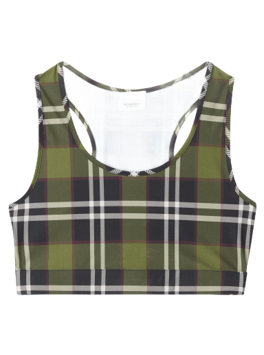 Crop top Burberry Vintage Check Crop Top Grøn | 8055846