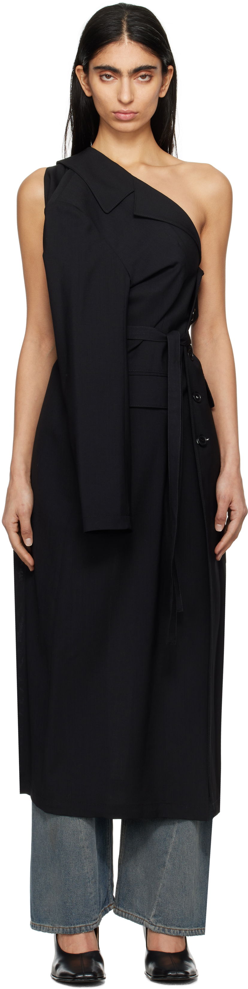 Kjole Maison Margiela MM6 Maison Margiela Dual Wear Tailoring Dress Sort | S52AA0187 M35080