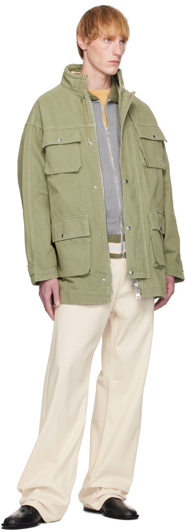 Parka MAISON KITSUNÉ Maison Kitsuné Cotton Denim Parka Grøn | OM02206WD4012, 3