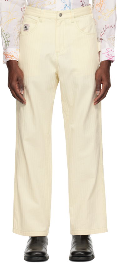 Jeans Bode Bode Greenskeeper Knolly Brook Trousers Gul | MRS25BT004, 0