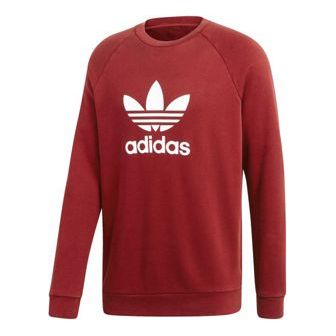 Sweatshirt adidas Originals Trefoil Crew Sweatshirt Rød | CX1897, 0
