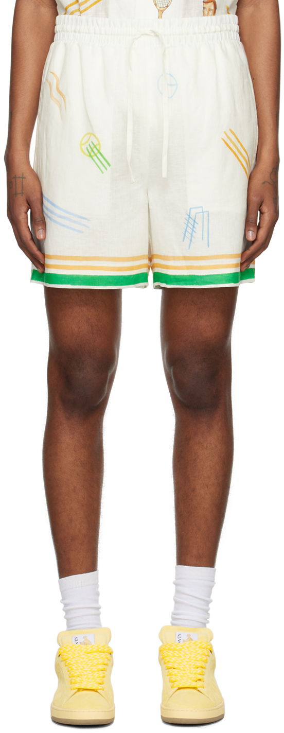 Shorts Casablanca 'Le Jeu' Shorts Hvid | MPS24-TR-012-04, 0