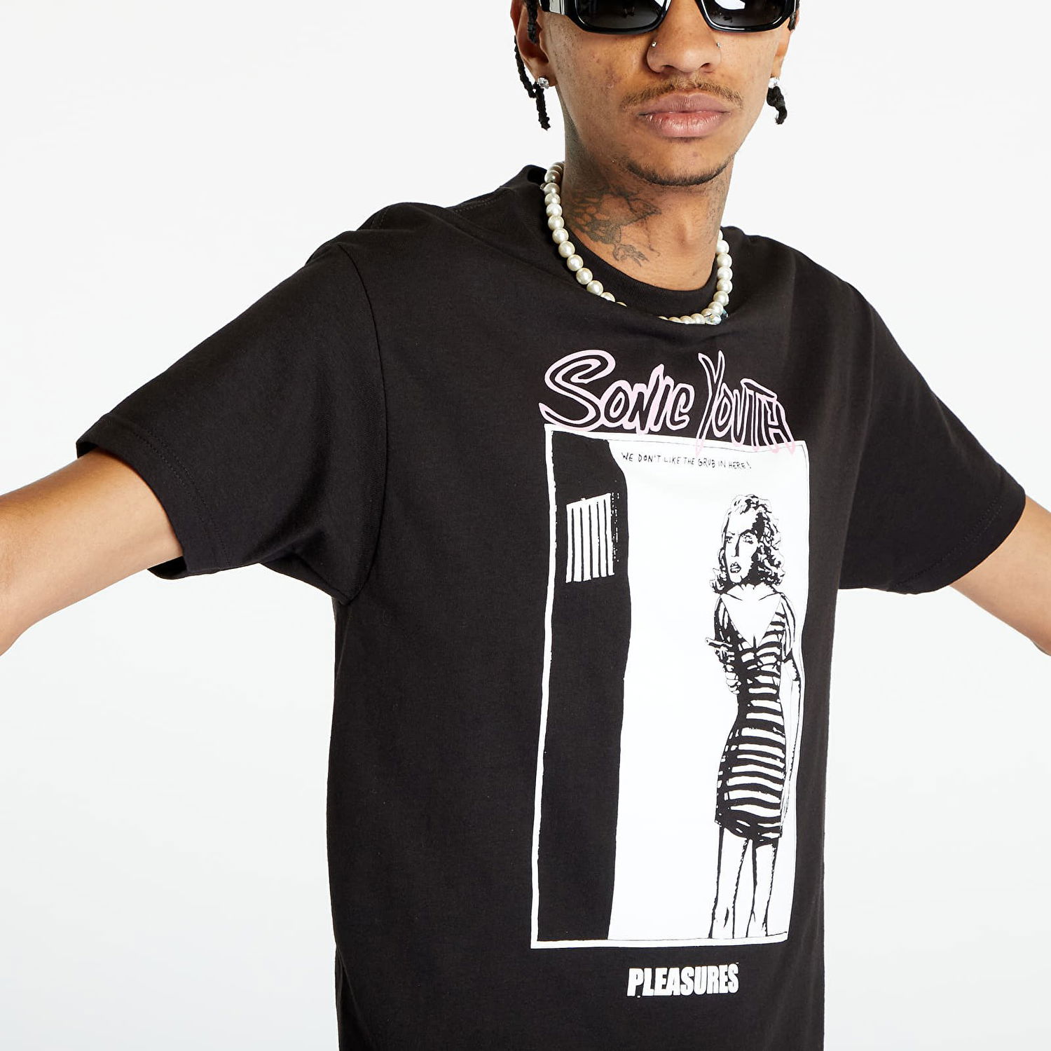 T-shirt Pleasures Grub Sort | P23SY017 BLACK, 1