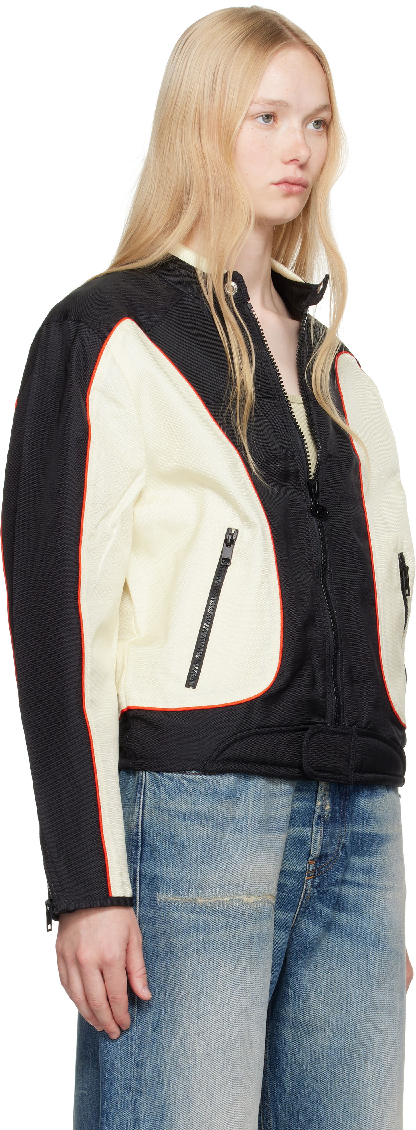 Bomberjakke Diesel Diesel J-Blink Panelled Jacket Sort | A17369 0PDAI, 1