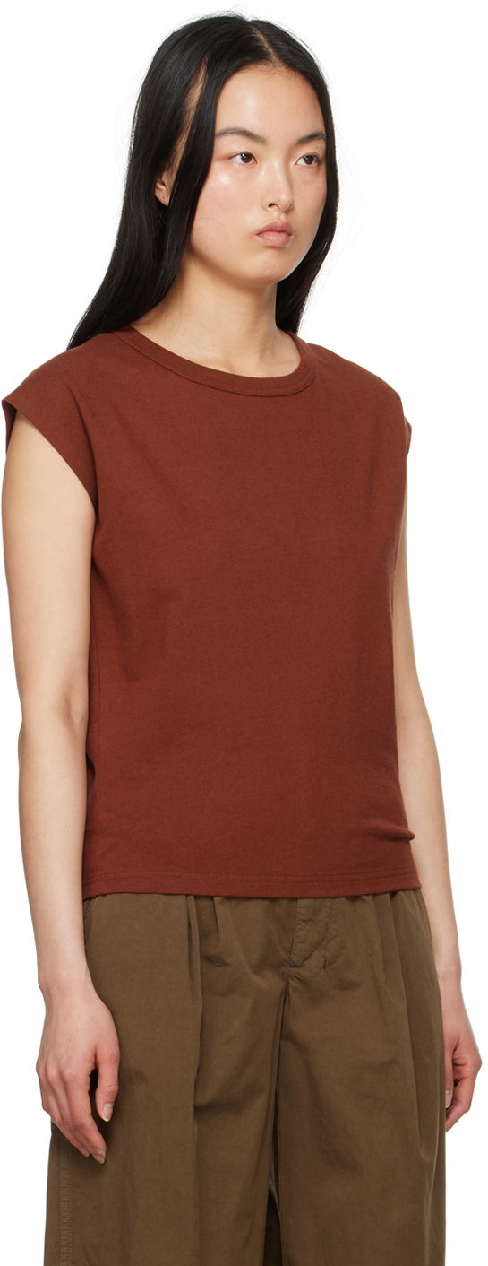Tanktop LEMAIRE LEMAIRE Cap Sleeve T-Shirt Rød | TO1167 LJ1010, 1
