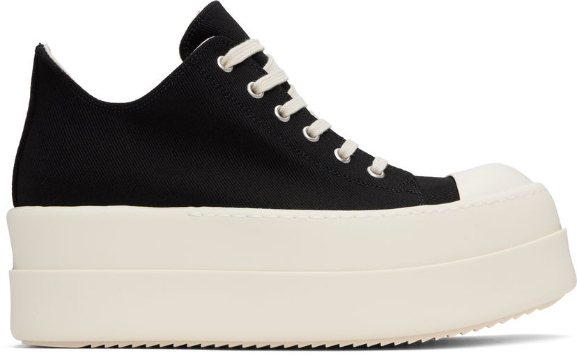 Sneakers og sko Rick Owens Rick Owens DRKSHDW Hollywood Double Bumper Low Sort | DU01E3832 DO