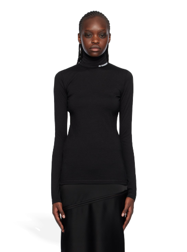 Sweater Jil Sander Printed Turtleneck Sort | J40GC0020_J70021