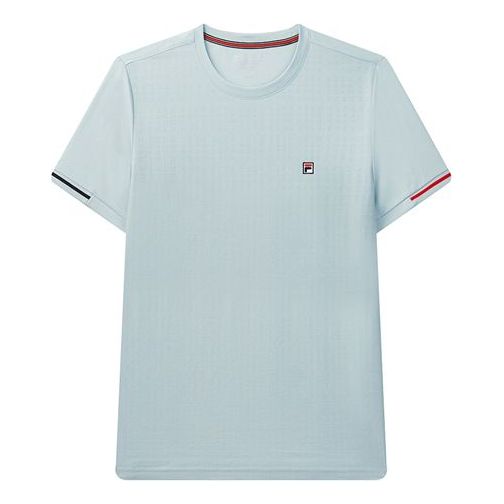 T-shirt FILA Jacquard Short Sleeve T-Shirt Blå | F11M031113F-LB