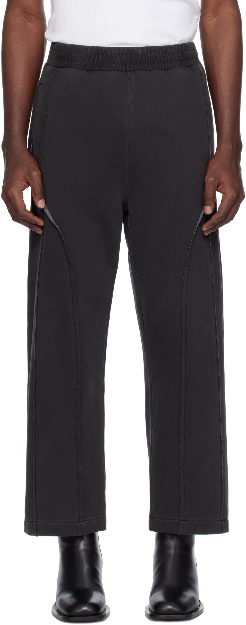 Joggingbukser izzue Izzue Paneled Sweatpants Sort | IZXPTN6721W4NBKX