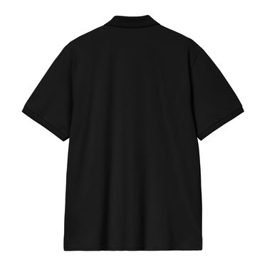 Polo skjorte Carhartt WIP Short Sleeve Script Polo Sort | I035231_9, 2