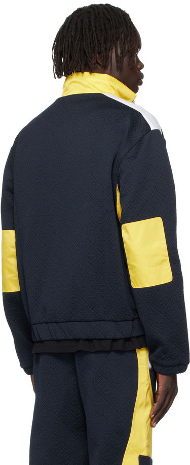 Jakke Casablanca Casablanca Jacquard Nylon Jacket Mørkeblå | MPF25-JK-389-02, 2