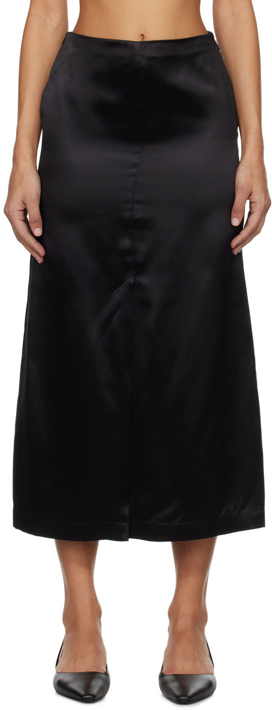 Nederdel Loulou de Saison Loulou de Saison Lys Midi Skirt Sort | LYS