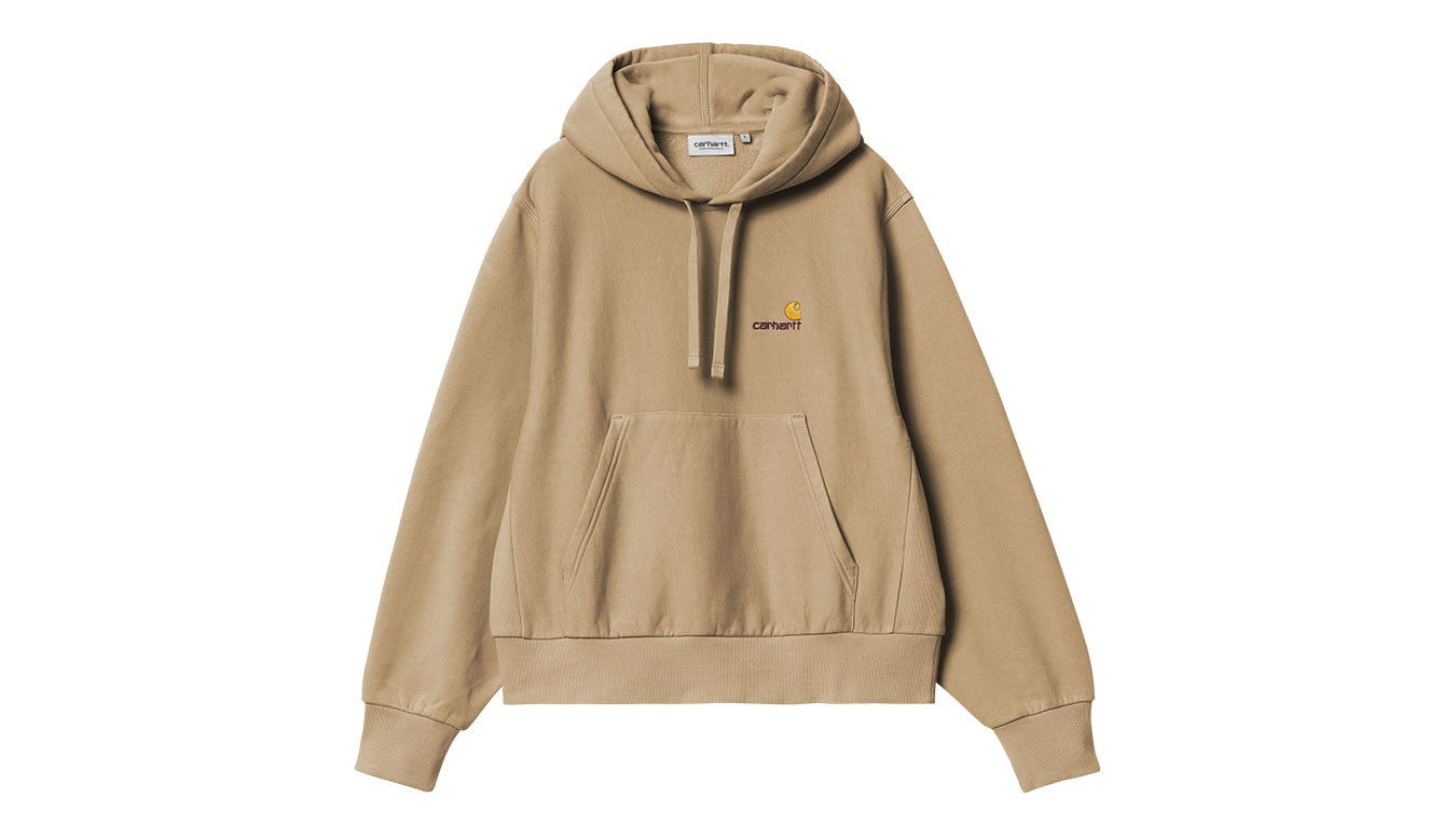 Sweatshirt Carhartt WIP W' HD American Script Sweat Ash Heather Beige | I033650_482_XX, 0