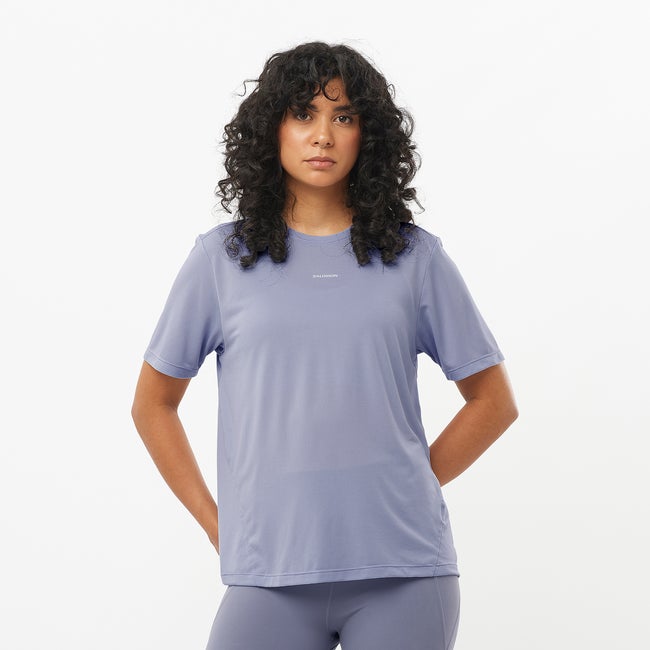 T-shirt Salomon Shakeout Core Tee Lilla | LC2704400