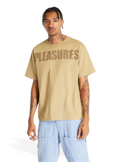 T-shirt Pleasures Expand Heavyweight Short Sleeve Tee Brown Brun | P23F032 BROWN