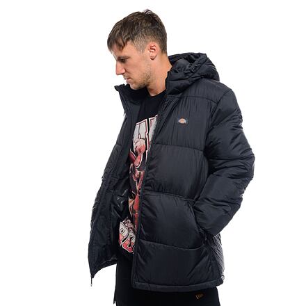 Puffer jakke Dickies Waldenburg Hooded Jacket Black Sort | DK0A4YEYBLK1
