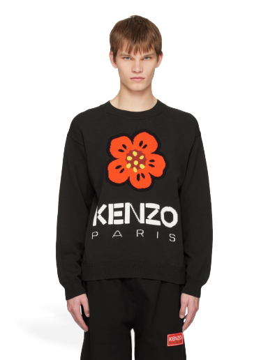 Sweater KENZO Paris Boke Flower Sweater Sort | FD55PU3803LC