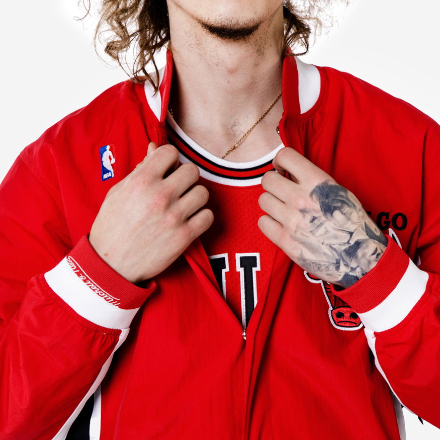 Jakke Mitchell & Ness Authentic Warm Up Jacket 96 Chicago Bulls Rød | AWJKGS18509-CBURED196, 1