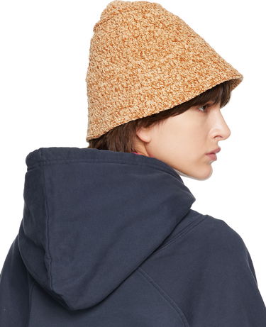 Hat BY FAR Textured Knit Bucket Hat Beige | 23CRROBTNCHEN, 2