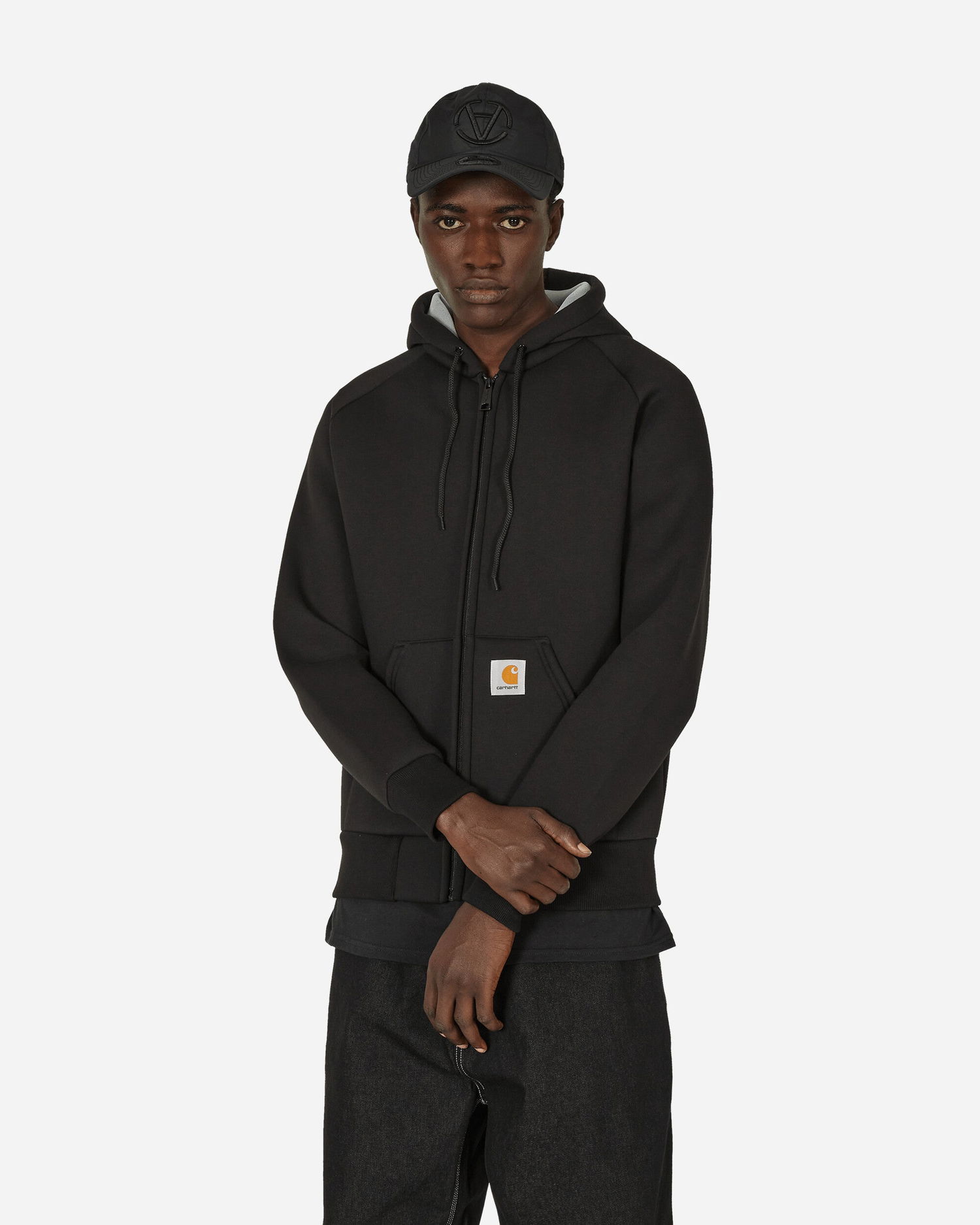 Jakke Carhartt WIP Car-Lux Hooded Jacket Sort | I032935 0GLXX, 0