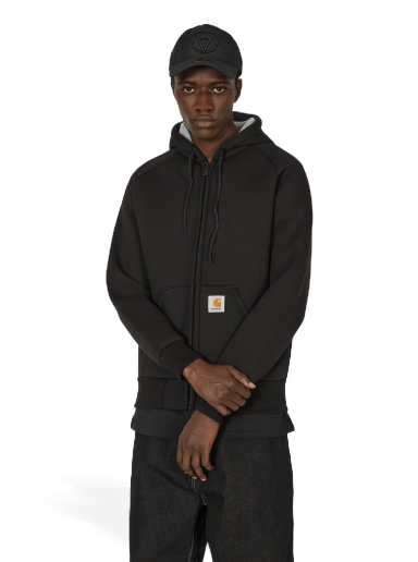 Jakke Carhartt WIP Car-Lux Hooded Jacket Sort | I032935 0GLXX