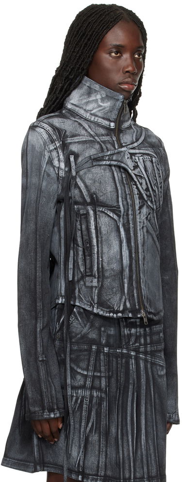 Jakke Ottolinger Ottolinger Fitted Denim Jacket Grå | 1703312, 4