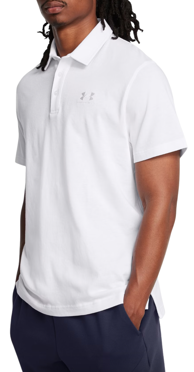Polo skjorte Under Armour Icon Performance Polo Shirt Hvid | 1386608-100, 0