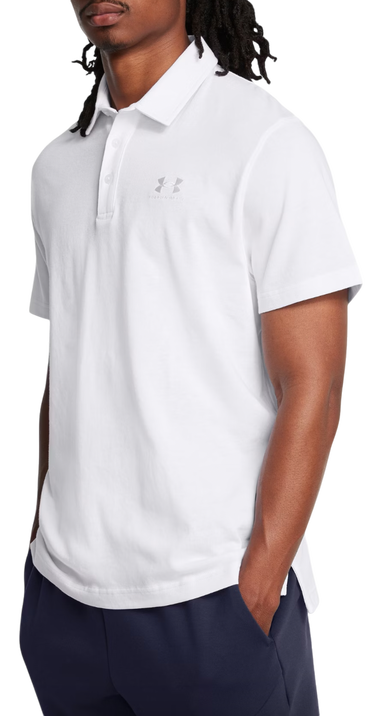 Polo skjorte Under Armour Icon Performance Polo Shirt Hvid | 1386608-100, 0