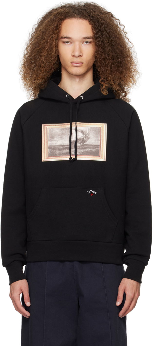 Sweatshirt Noah The Cure Printed Hoodie Sort | SS158FW23, 0