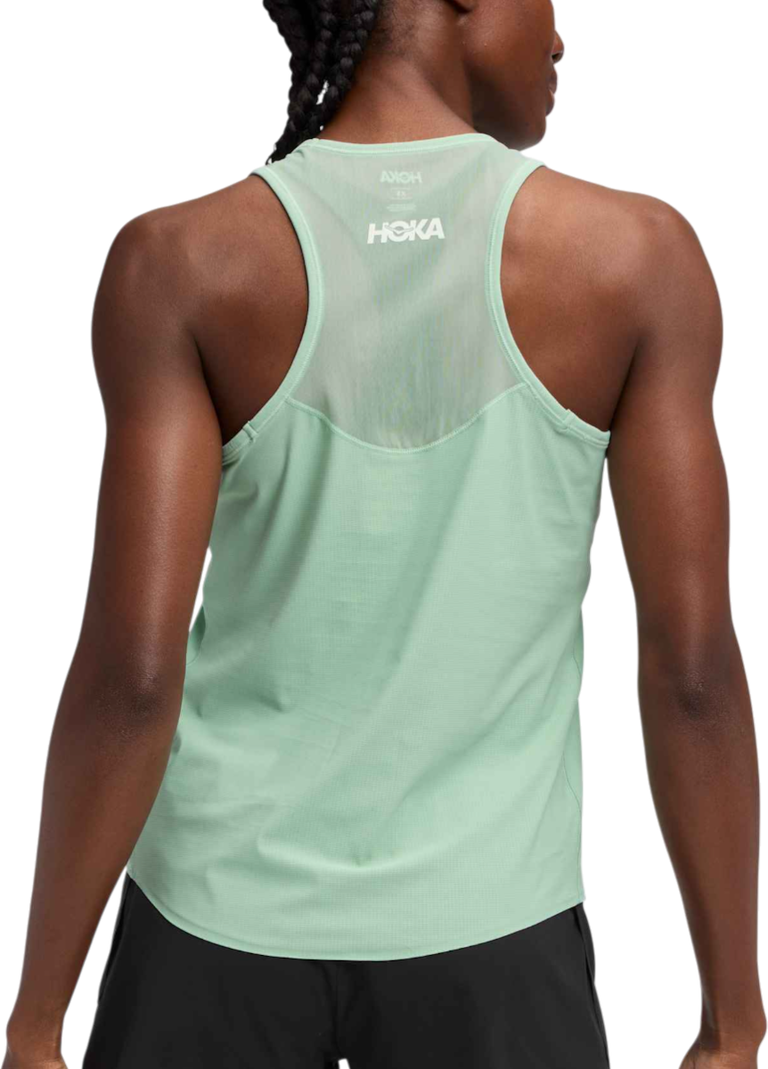 Tanktop Hoka One One Performance Tank Top Airolite Tank 2.0 Grøn | 1175773-jade, 1