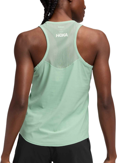Tanktop Hoka One One Performance Tank Top Airolite Tank 2.0 Grøn | 1175773-jade, 1