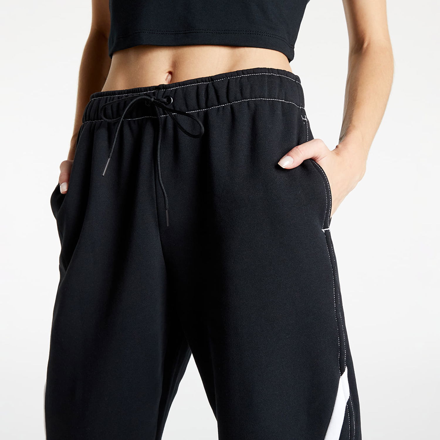 Joggingbukser Nike Sportswear Swoosh Easy Fleece Jogger Sort | DD5582-010, 1