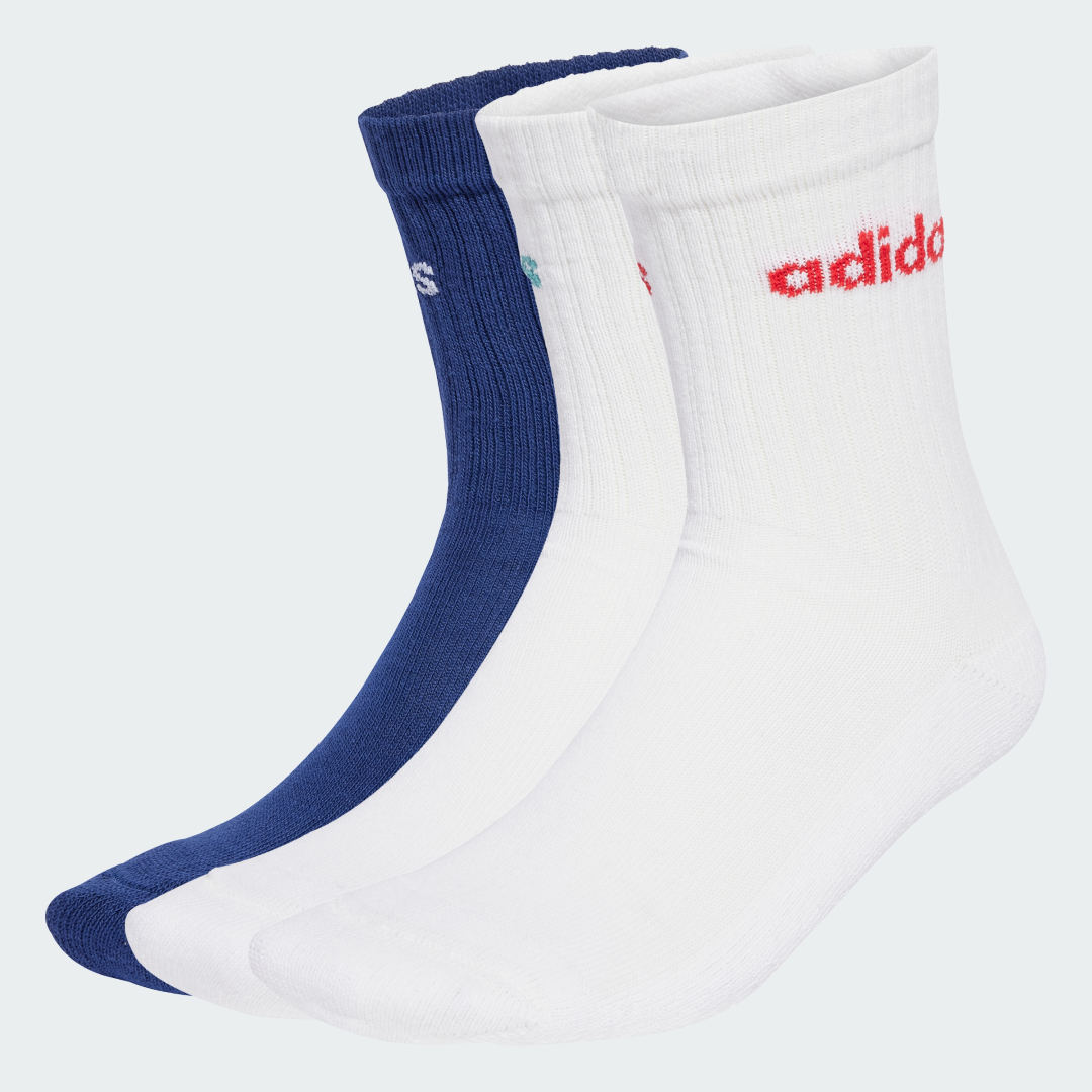 Sokker adidas Performance Linear Crew Cushioned Socks - 3 Pairs Blå | JL6110, 0