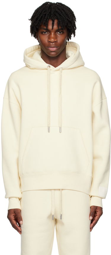 Sweatshirt AMI Drawstring Hoodie Hvid | USW217.740, 0