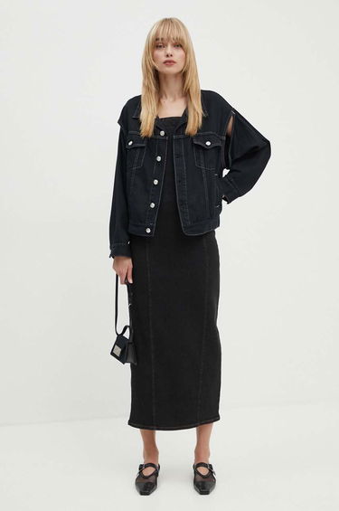 Håndtaske Maison Margiela MM6 Black Triangle Shoulder Bag Sort | SB5ZI0006.P6642, 6