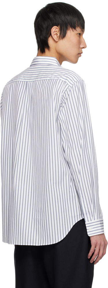 Skjorte Comme des Garçons Comme des Garçons Homme Deux Patchwork Striped Shirt Hvid | DO-B029-051, 2