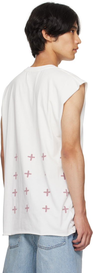 Tanktop Ksubi Ksubi Paradiso Cut Off Tank Top Hvid | MPF25TA002, 2
