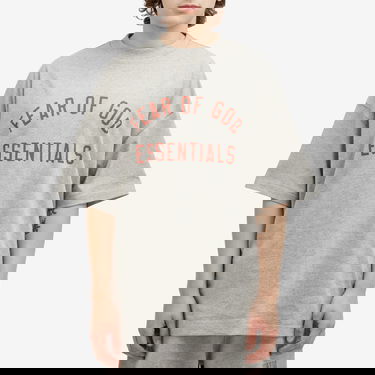 T-shirt Fear of God Essentials Jersey Crewneck T-Shirt Grå | 125BT244191F, 2