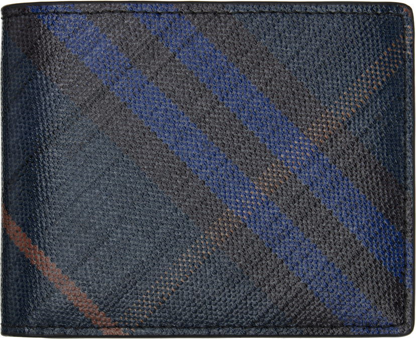 Tegnebog Burberry Burberry Check Bifold Wallet Mørkeblå | 8112353