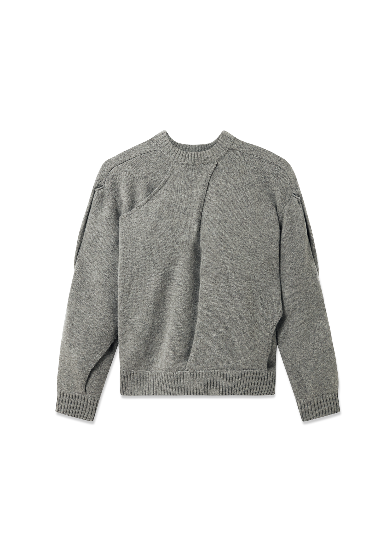 Sweater AXEL ARIGATO Paneled Knit Sweater Grå | A3401001, 0
