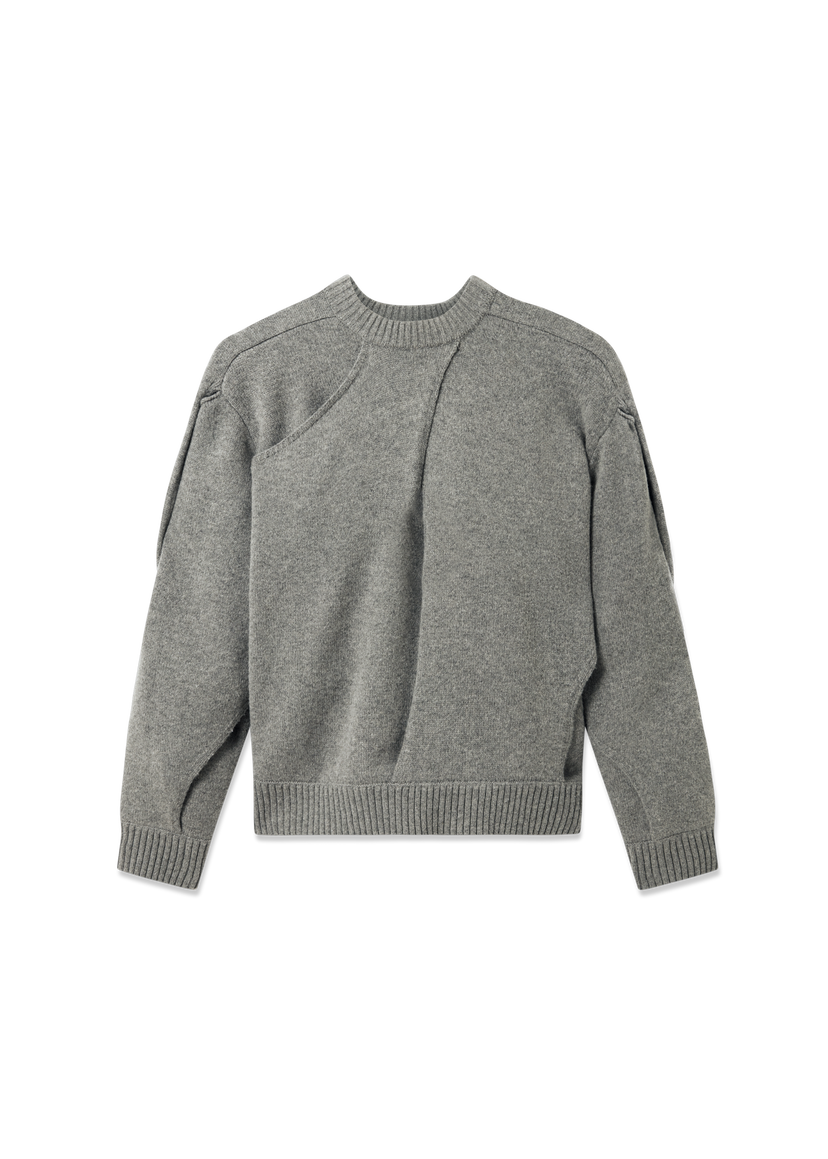 Sweater AXEL ARIGATO Paneled Knit Sweater Grå | A3401001