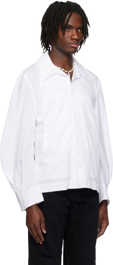 Skjorte Simone Rocha Simone Rocha Workwear Shirt Hvid | 5350D 1025, 1